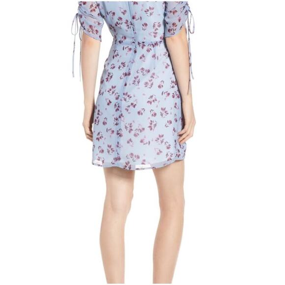 WAYF Larissa Floral Ruched Cutout Minidress size Small - Picture 4 of 12